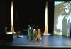 2010 - Live sand drawing for the play "Cet animal qui nous (…)