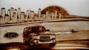 2011 :: Sand drawing for movie during event, Saudi Arabia