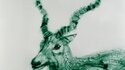 2009 - Dessin sur sable vert
