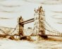 2012 : : Dessin sur sable pour film événementiel, pont de Londres
