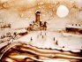 2010 - Sand drawing for symphony concert , Moussorgski
